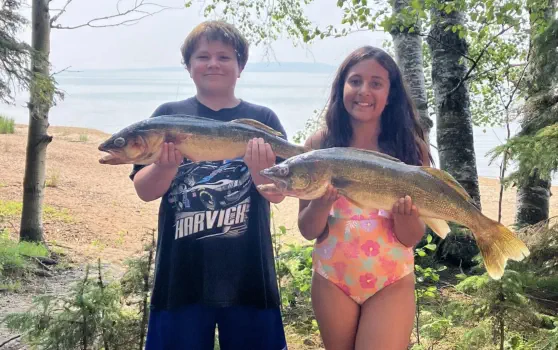 Dore Lake Michel Point Campground Amazing Fishing and Camping