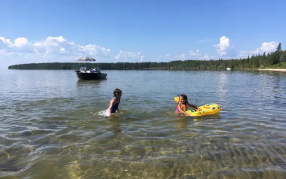 Dore Lake Michel Point Campground Amazing Fishing and Camping