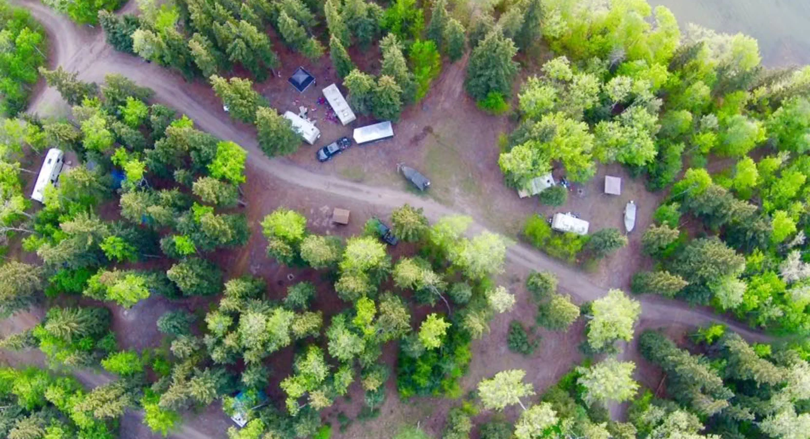 Dore Lake's most spacious camping sites. Lots of room to breath... nieghbor to neighbor.